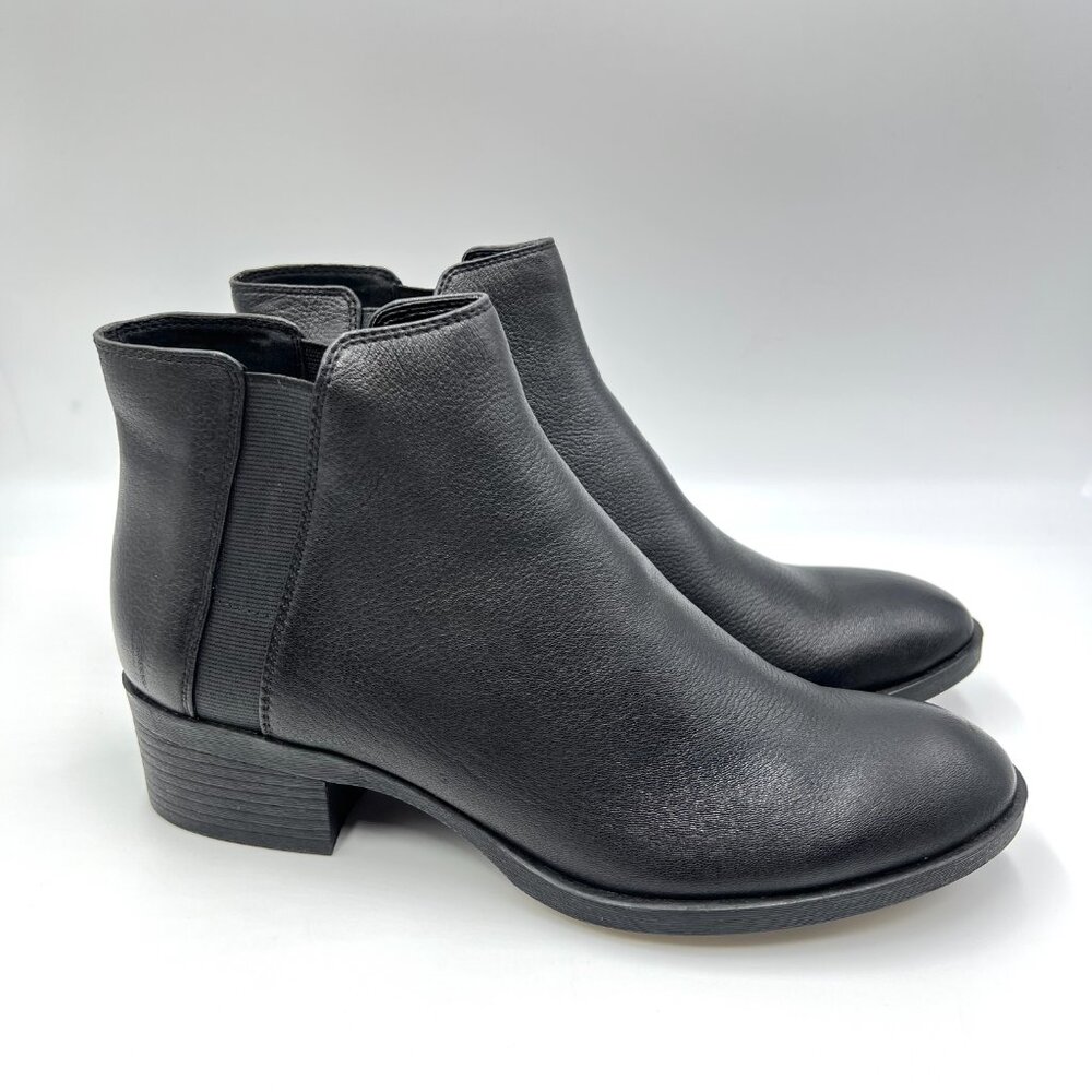 Kenneth Cole Womens Size‎ 9 Levon Black Leather Chelsea Ankle Boots Shoes